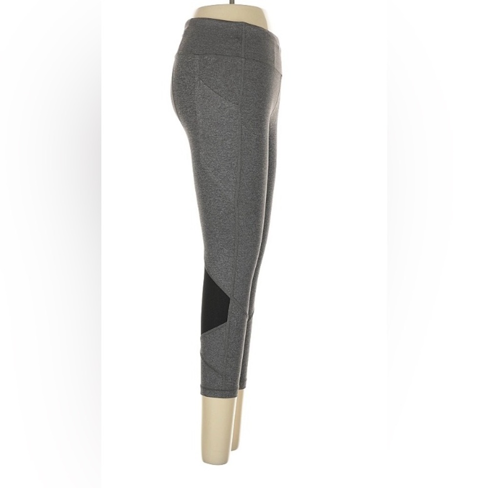 Lululemon Grey Active Leggings with Black Panel